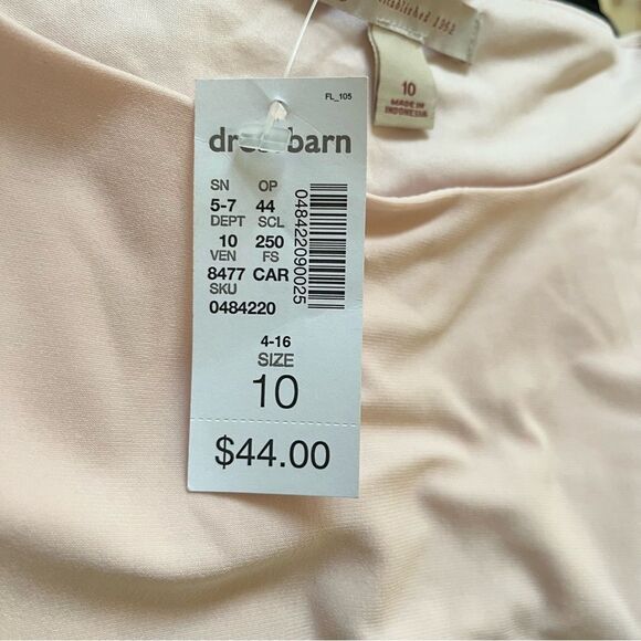 New With Tags Established 1952 Black/Pink Sleeveless Dress Size 10 - Picture 6 of 9